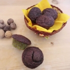 Muffin all'acqua cioccolato e noci